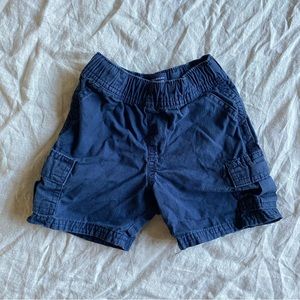 The Children’s Place Baby Boy Navy Blue Cargo Shorts Summer 12-18 Months Pockets